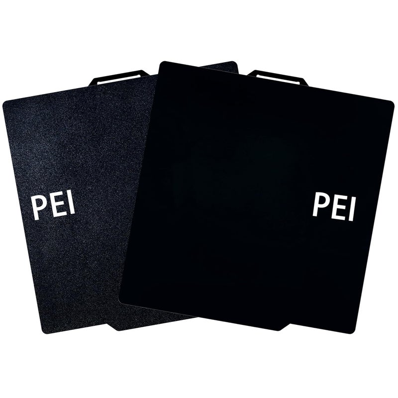 Tiny Trees Build Plate for Bambu Lab P1S A1 X1 X1C X1E P1P P2S: TinytreesSmooth PEI H1H Carbon PET PEO PEY Sheet Bed Plate for 3D Printing Hobbyist, 257 X 257mm (Smooth Black PEI+Textured Black PEI) - Image 1